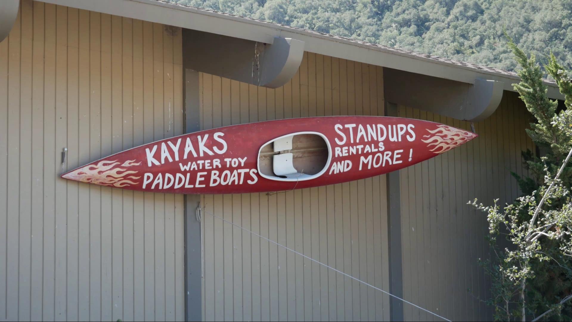 Rentals for kayaks, SUPs, and more are available from the store at Lopez Lake Recreation Site. 