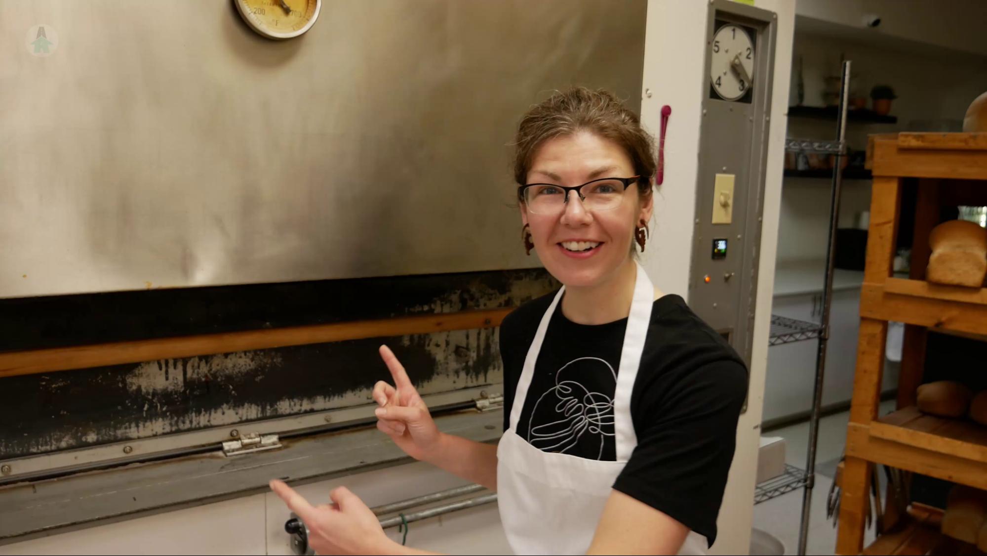 The oven at the Rolling Pin Bakery in Hope, BC